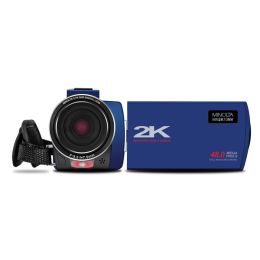 Minolta MN2K10NV-BK MN2K10NV 2.7K Quad HD 16x Digital Zoom IR Night Vision Video Camcorder (Color: Blue)