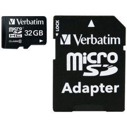 Verbatim microSDHC Card with Adapter (GB; Class 10) (GB: 32)